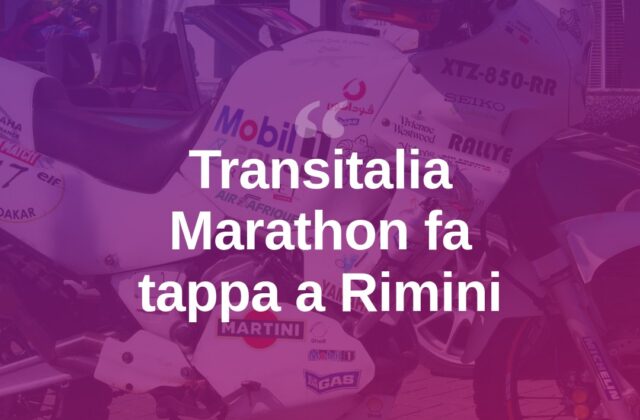 La Transitalia Marathon fa tappa a Rimini