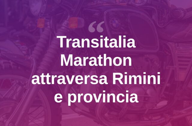 Transitalia Marathon, moto d’epoca in transito a Rimini