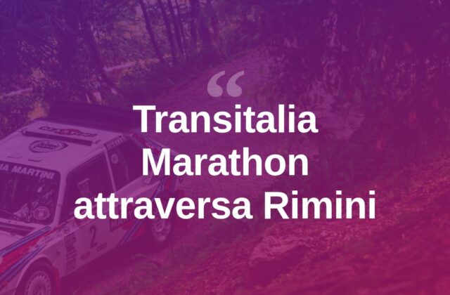 Transitalia Marathon fa tappa a Rimini, curiosi in strada
