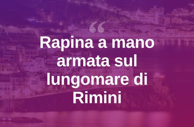 Rapina con coltello sul lungomare: fermato 22enne, caccia ai complici