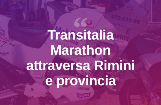 Transitalia Marathon fa tappa a Rimini