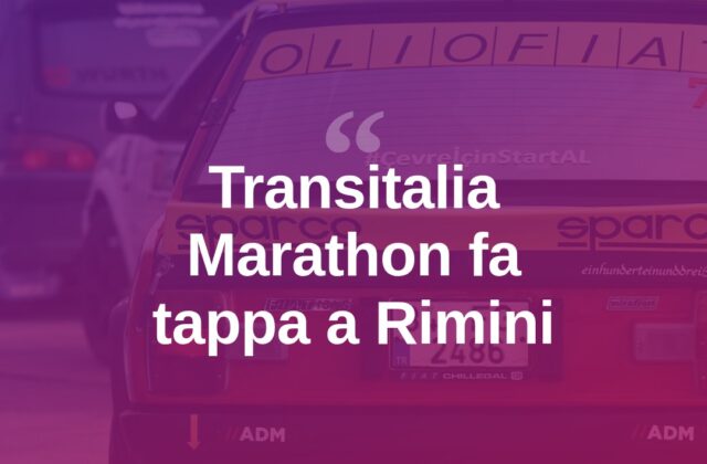 La Transitalia Marathon fa tappa a Rimini