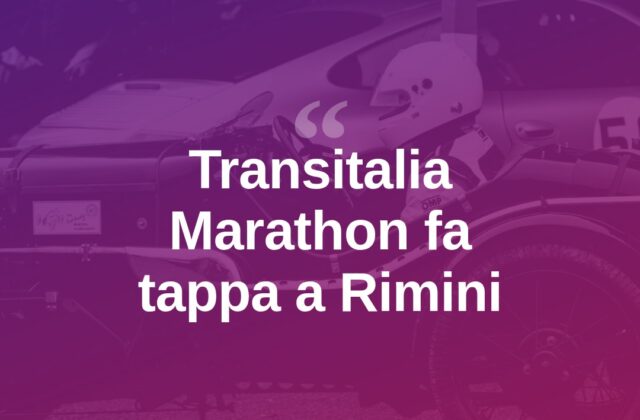 Rimini tappa della Transitalia Marathon, auto d’epoca in centro
