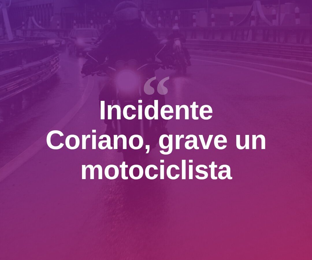 Coriano, scontro auto-moto: grave un motociclista