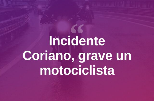 Coriano, scontro auto-moto: grave un motociclista