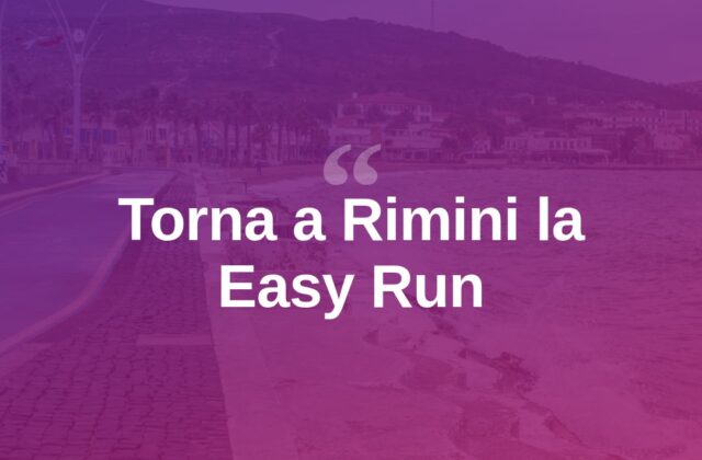 Rimini, torna la Easy Run: corsa aperta a tutti sul lungomare