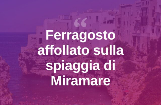 Ferragosto a Miramare: spiagge piene tra turisti e residenti