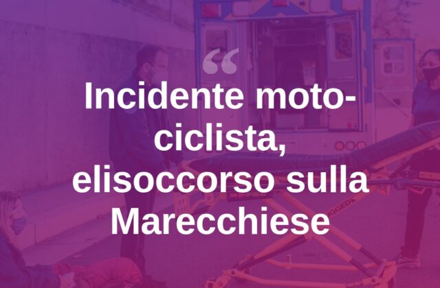 Scontro tra moto e ciclista sulla Marecchiese: statale chiusa