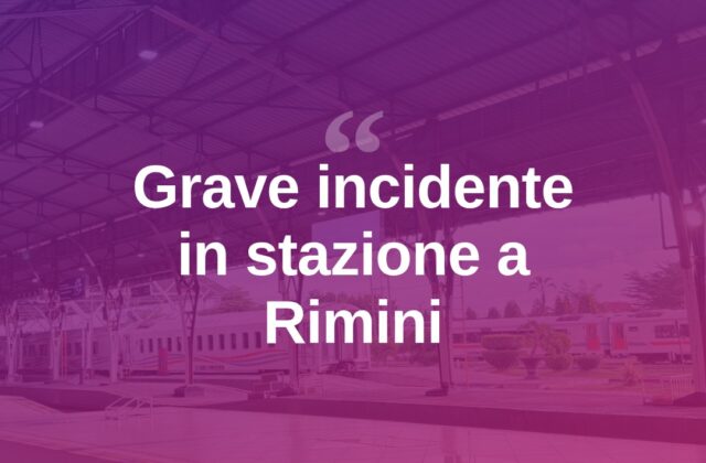 Rimini, urtato da un treno in stazione: è gravissimo