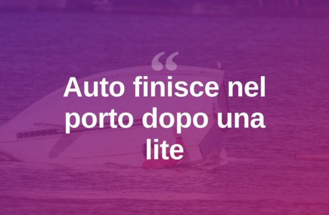 Rimini, lite in auto finisce nel porto: coppia salvata in extremis