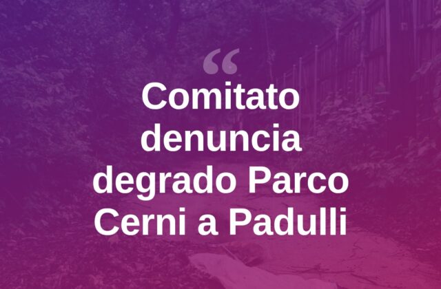 Padulli, il Comitato di Quartiere denuncia il degrado del Parco Cerni