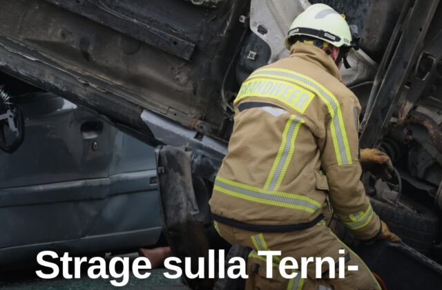 Incidente sulla Terni-Rieti: coinvolti bus, camper e tre auto