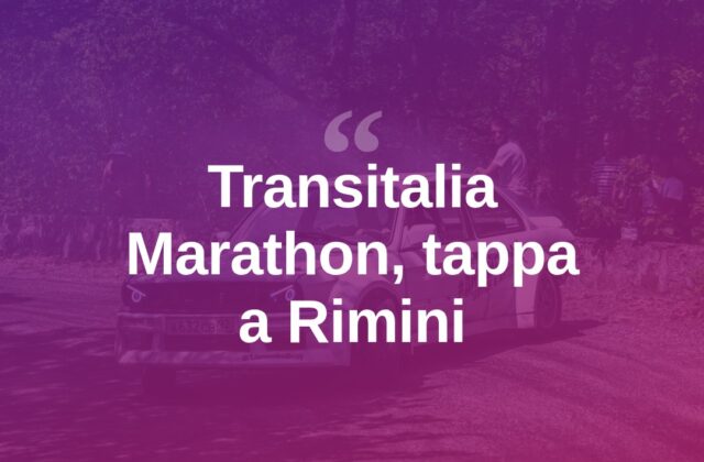 Rimini tappa della Transitalia Marathon, raduno di auto storiche