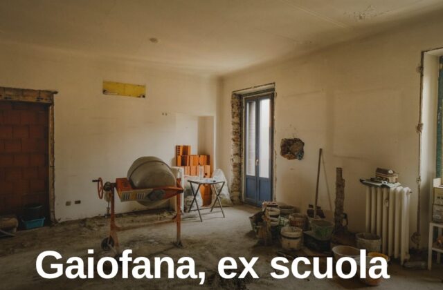 Gaiofana, l’ex scuola si trasforma in Centro di Comunità