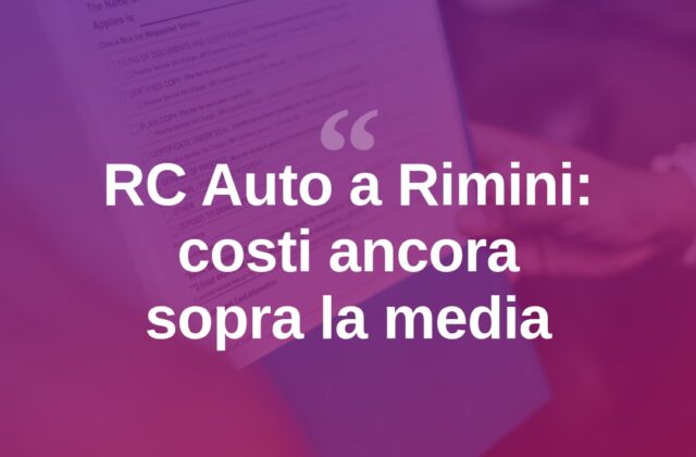 RC Auto a Rimini: prezzi in calo ma sopra la media regionale