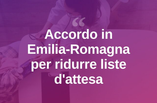 Liste d’attesa, accordo in Emilia-Romagna: tutto sul Cup