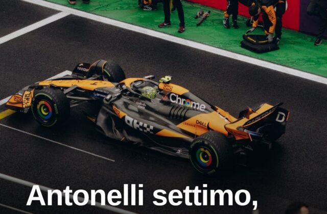 Antonelli settimo a Monza, ma partirà dal fondo in gara