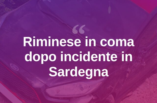 Riminese 49enne in coma cerebrale dopo schianto in Sardegna