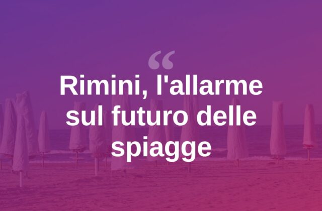 Della Vista: “Rimini non diventi un insieme di beach club”