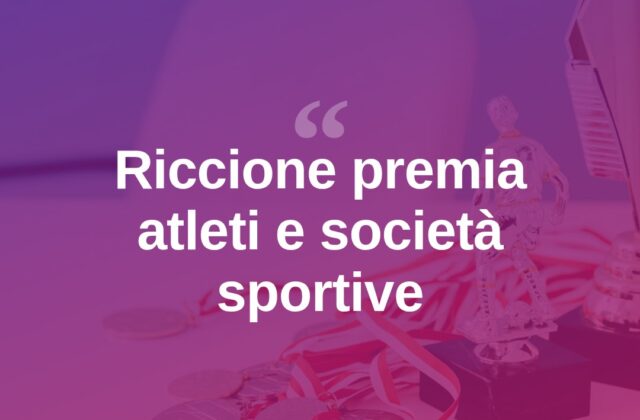 Riccione Sports Awards, premiati atleti e società del territorio