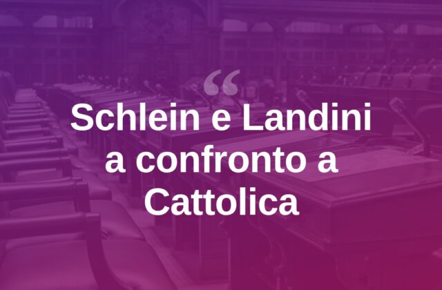 Schlein e Landini a Cattolica, confronto su Europa e geopolitica