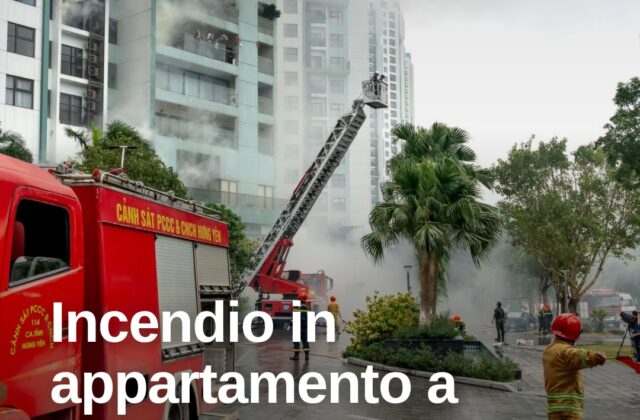 Incendio in un appartamento a Santarcangelo, un ferito