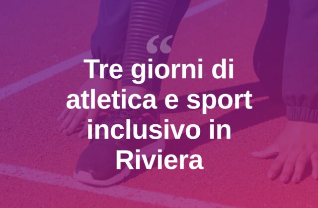 Atletica e sostenibilità: la festa Aics accende la Riviera per tre giorni