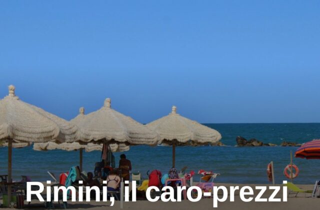 Rimini, pranzo in spiaggia: piadine fino a 18 euro