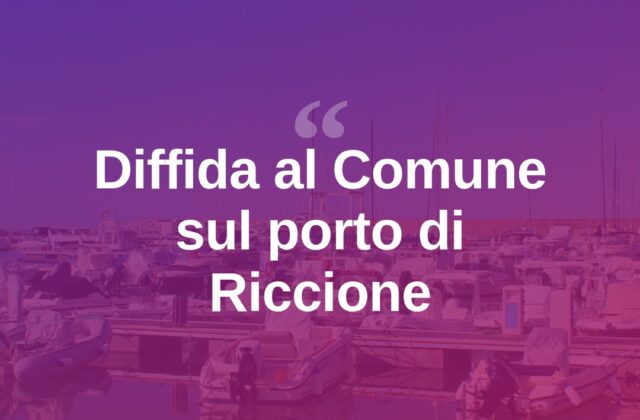 Porto di Riccione, la società Ferrari diffida il Comune