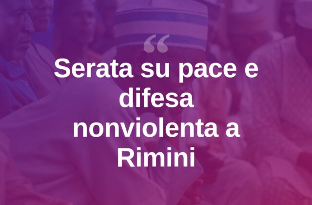 San Lorenzo in Correggiano, serata su pace e difesa nonviolenta