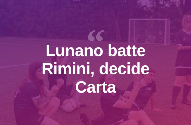 Il Lunano espugna il campo del Rimini: decide Carta