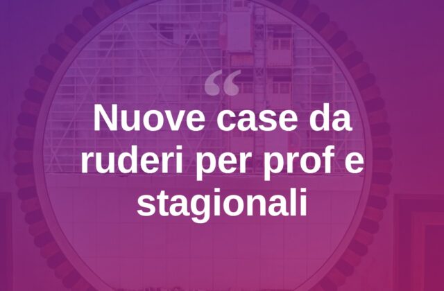 Rimini, case da ex ruderi: priorità a prof e stagionali