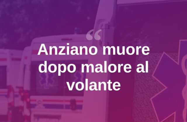 San Martino dei Mulini, malore fatale al volante: muore 79enne