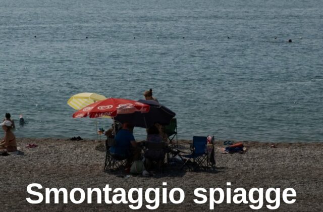Rimini, smontaggio stagionale in spiaggia e nodo concessioni