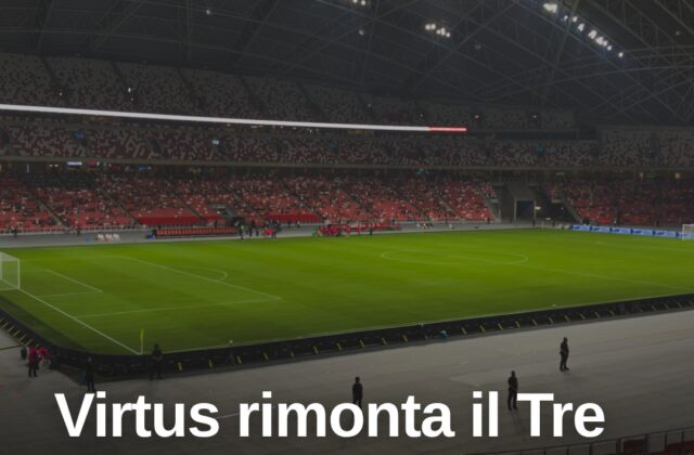 Virtus rimonta il Tre Fiori e vola in vetta per una notte