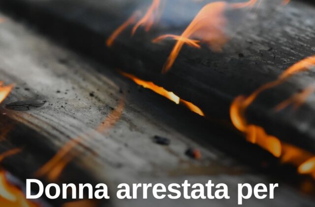 Incendia la siepe dei vicini col gas: arrestata 46enne