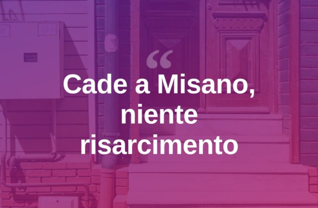Cade davanti a un bar a Misano, negato il risarcimento