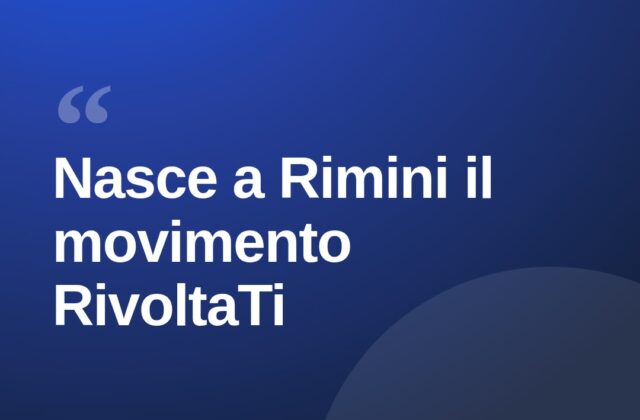 A Rimini nasce “RivoltaTi”, nuovo spazio di partecipazione civica