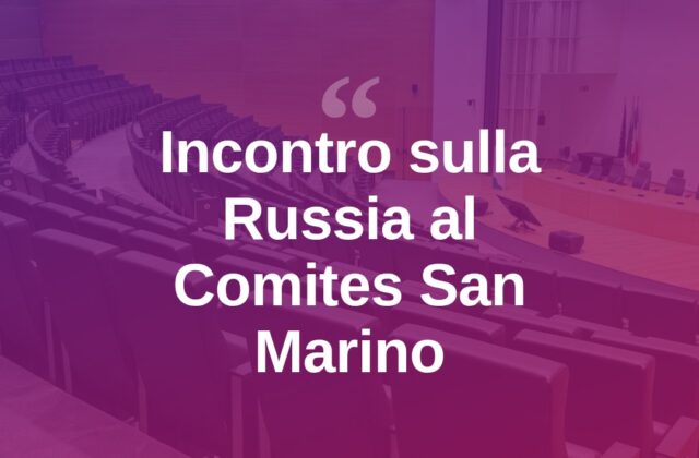 Russia raccontata da chi ci vive: incontro al Comites San Marino