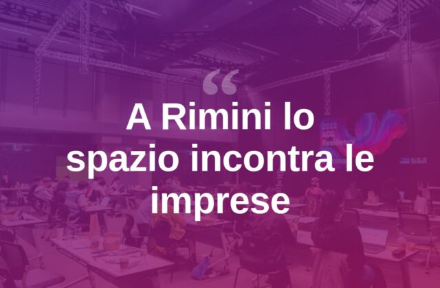 A Rimini decolla Bex, lo spazio incontra le imprese terrestri