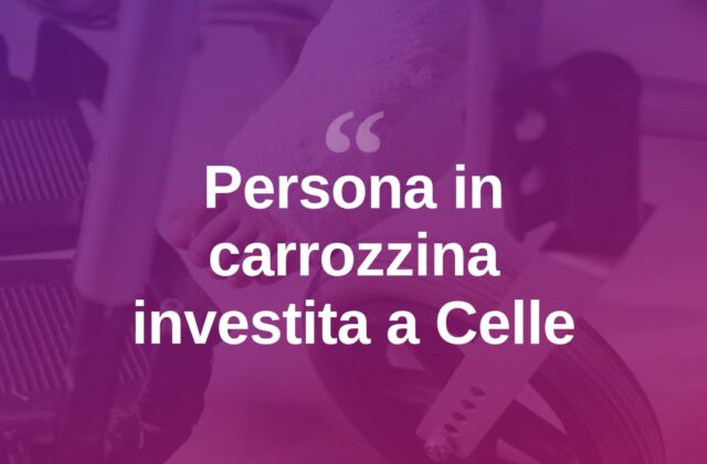 Rimini, persona in carrozzina investita in zona Celle