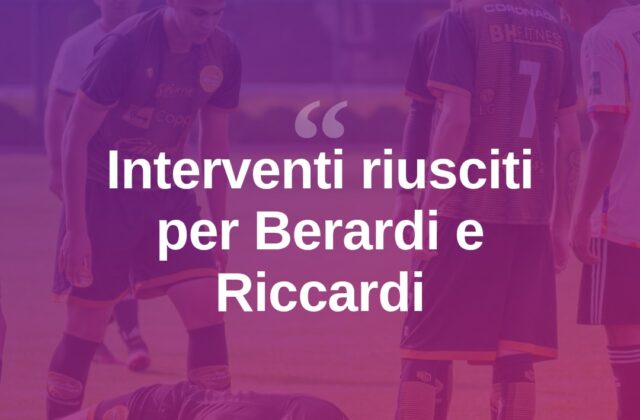 Calcio San Marino: interventi riusciti per Berardi e Riccardi