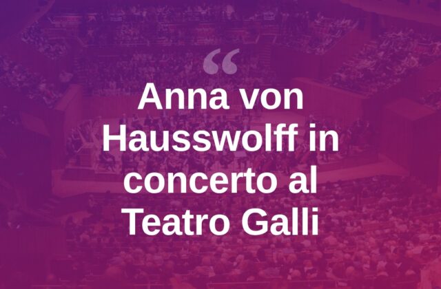 Teatro Galli, il 9 agosto arriva Anna von Hausswolff