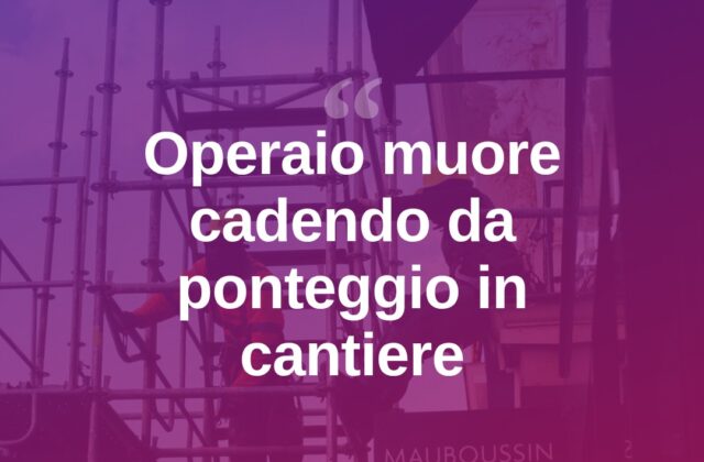 Cade da un ponteggio, muore operaio: autopsia su Saim Myrtaj