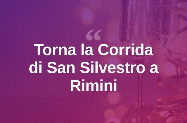 Rimini si prepara all’11ª Corrida di San Silvestro