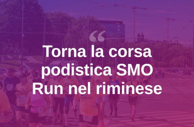 Torna la SMO Run, corsa podistica nel riminese