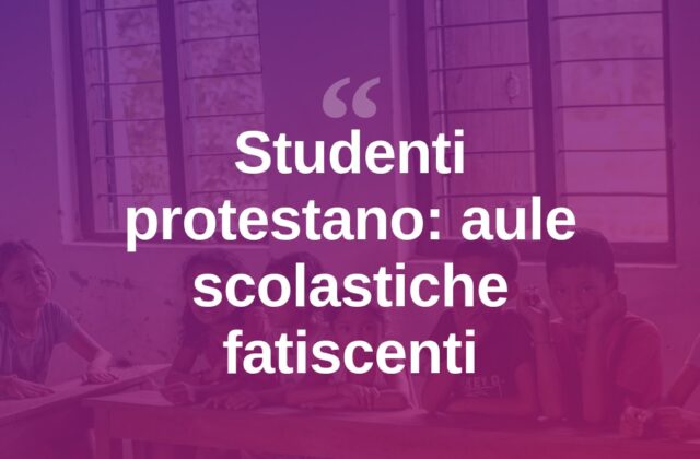 Savioli, protesta studenti: “Aule vecchia ala invivibili”