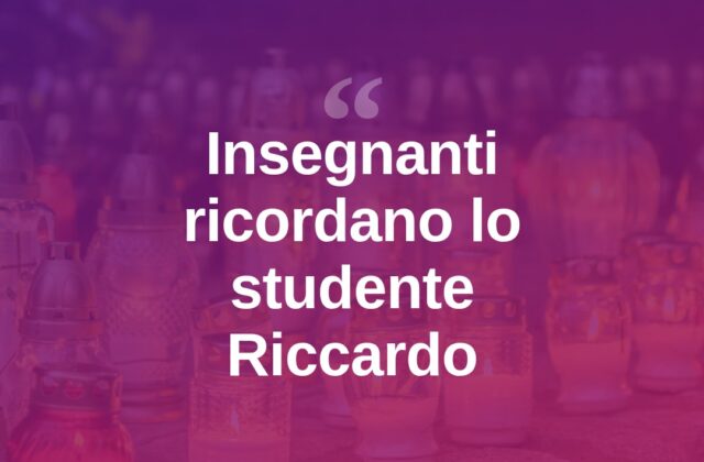 Rimini piange Riccardo: il ricordo commosso degli insegnanti