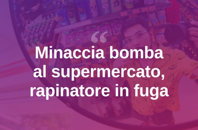 Rimini, minaccia di far esplodere il supermercato e fugge