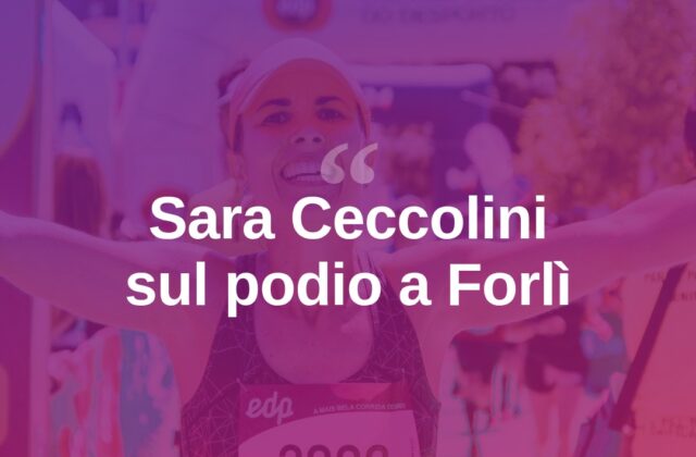 Sara Ceccolini sul podio alla 30K & Half Marathon di Forlì